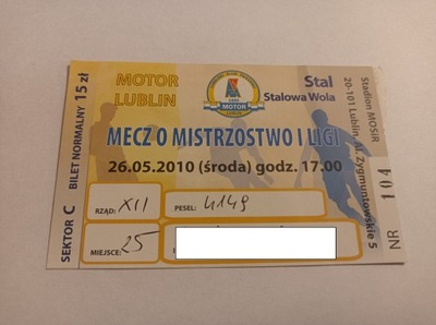 MOTOR LUBLIN - STAL STALOWA WOLA 26-05-2010