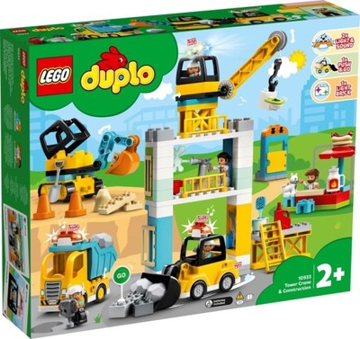 Lego Duplo Town Żuraw wieżowy i budowa 10933