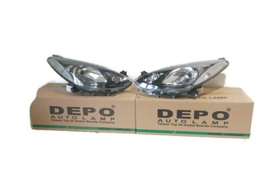 Mazda 2 de 07-10r фара лампа перед h4 фото №1