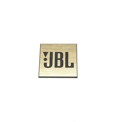 Naklejka Emblemat JBL złota 20x20mm