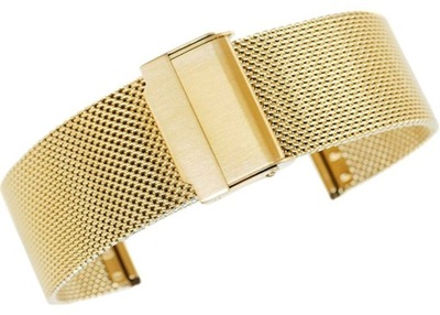 Bransoleta Siatka Mesh Gold PVD 22 mm gr 1,7 mm