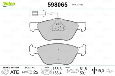 VALEO 598065 КОЛОДКИ ТОРМОЗНЫЕ BRAVO 1 GDB1337