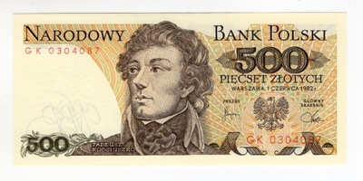 500 złotych 1982 GK