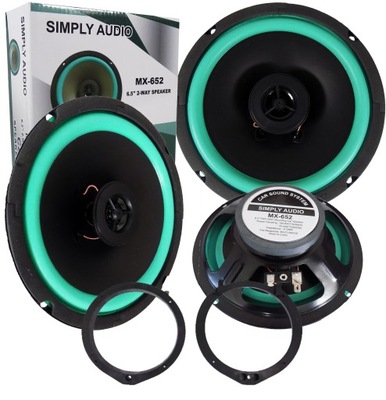 GŁOŚNIKI 165mm SIMPLY HONDA ACCORD CIVIC CROSSTOUR CR-Z INSIGHT JAZZ CRV