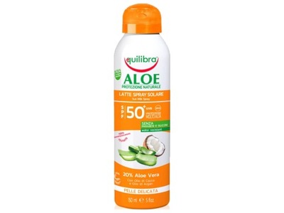 Equilibra Aloe Solare Aloesowy Krem przeciwsłoneczny SPF50 spray 150ml
