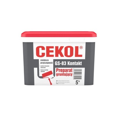 CEKOL GS-83 GRUNT Z PIASKIEM KWARCOWY KONTAKT 5 KG