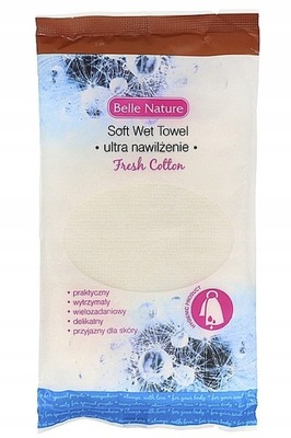 BELLE NATURE Mokry Ręcznik z mikrofibry - Fresh Cotton 1szt