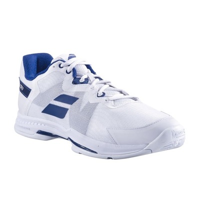 Buty do tenisa męskie Babolat SFX3 All Court white/navy 44.5 (10 UK)