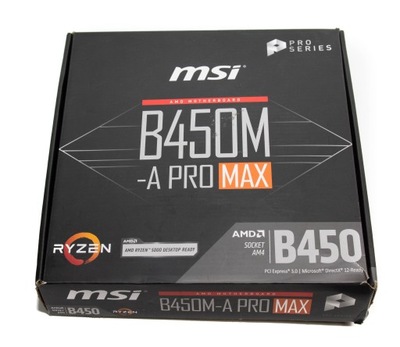 Płyta główna MSI B450M-A PRO MAX mATX DDR4 AM4 Ryzen