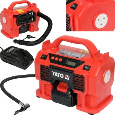 COMPRESOR AUTO AKUMULATOROWY 18V 12V JUEGO  