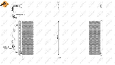 RADUADOR DE ACONDICIONADOR NRF NRF 35277  