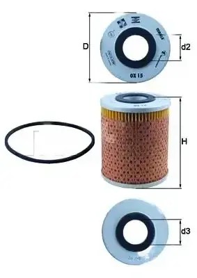 Фильтр масла ox 15d knecht aston martin renault 4 фото №1