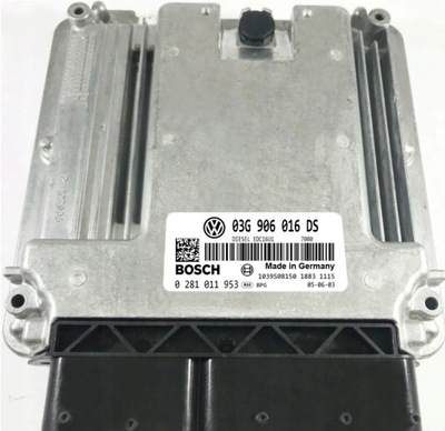 ECU SKODA OCTAVIA 03G906016DS 0281011953 IMMO OFF