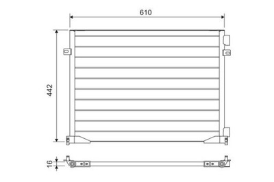 VALEO 817644 КОНДЕНСАТОР, КОНДИЦИОНЕР