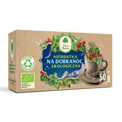 Ekologiczna Herbatka Na dobranoc 25x2g - Dary Natu