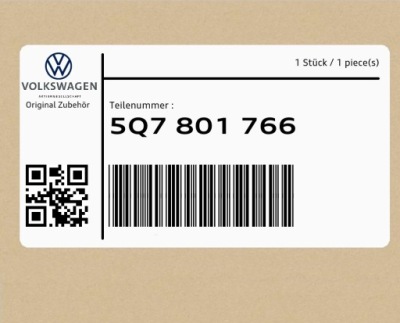 Распорка 5q7801766 audi tt ttrs a3 vw t-roc фото №1