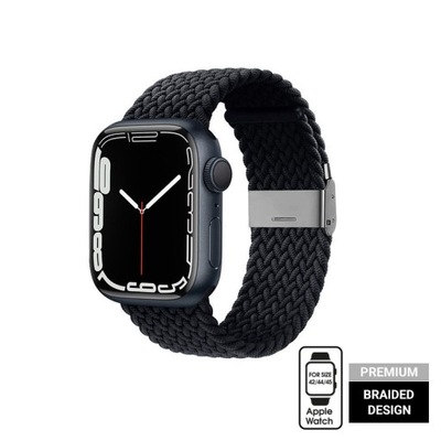 Crong Pleciony pasek do Apple Watch 42/44/45/49 mm (grafitowy)