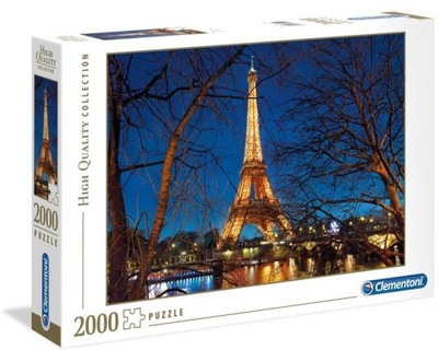 PUZZLE 2000 EL HQ PARYŻ Nocą 32554 Clementoni