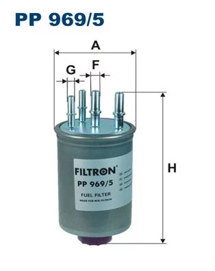 PP969/5 FILTRO COMBUSTIBLES  