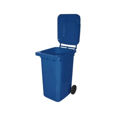 Kosz na śmieci 240 l niebieski na odpady papierowe
