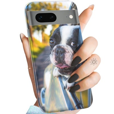 ETUI DO GOOGLE PIXEL 7 WZORY MOPS BULDOG FRANCUSKI ANGIELSKI OBUDOWA CASE