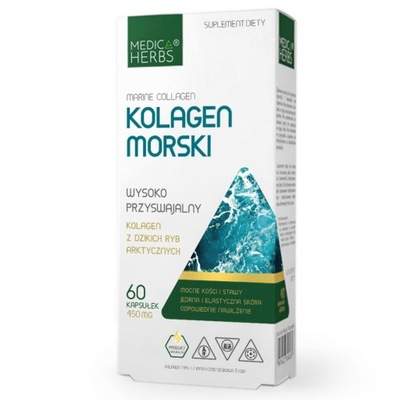 MEDICA HERBS KOLAGEN MORSKI 450mg 60 kapsułek