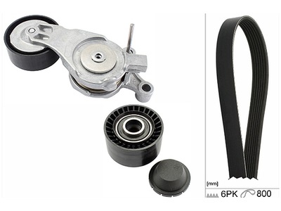 Schaeffler ina 529 0213 10 набор ремень клиновой многоручейковый фото №1