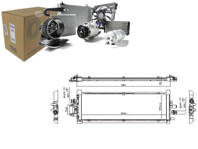 RADUADOR DEL MOTOR DE AGUA TESLA MODELO 3 ELECTRIC 01.17- NISSENS  