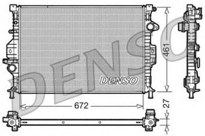 РАДИАТОР ДВИГАТЕЛЯ FORD C-MAX C-MAX II FOCUS C-MAX