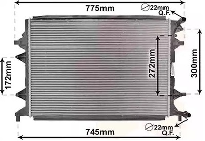 VAN KNOT 58002370 CHLODNICA, SYSTEM COOLING ENGINE  