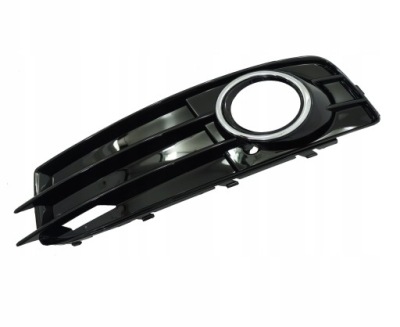 Решётка заглушка бампера левая audi a3 8p lift s-line 08-12r piano black фото №1