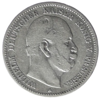 2 marki - Wilhelm I - Prusy - Niemcy - 1876 rok