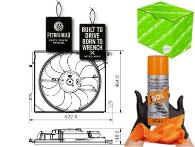 Вентилятор радиатора renault grand scenic iv megane i #petrolhead pro+ kit4 фото №1