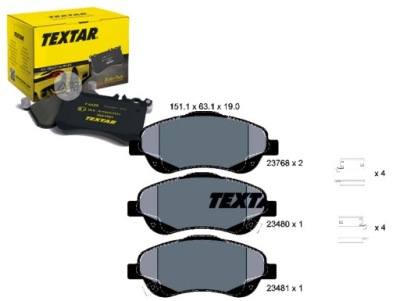 Гальмівні колодки гальмівні toyota перед avensis 03- textar фото №1