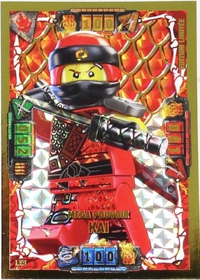 LEGO NINJAGO ZŁOTA KARTA LE3 MEGA KAI KARTY TRADING CARD GAME