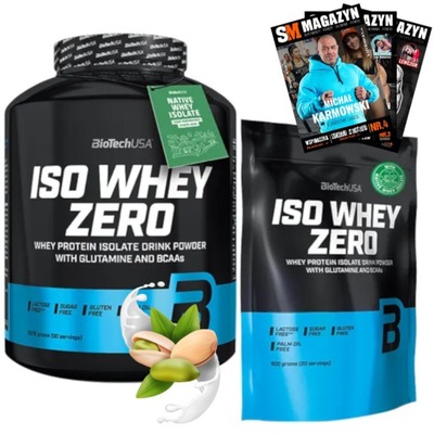 BIOTECH ISO WHEY ZERO 2270g + ISO WHEY ZERO 500g IZOLAT BIAŁKO SERWATKA