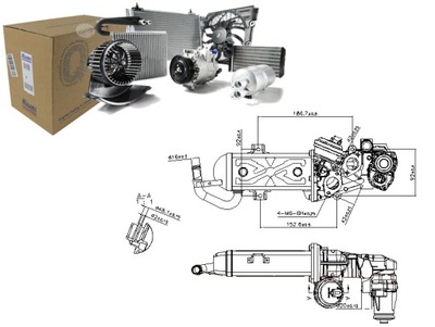 VÁLVULA EGR MÓDULO Z RADUADOR ABARTH 124 SPIDER AUDI A3 Q3 TT SEAT  