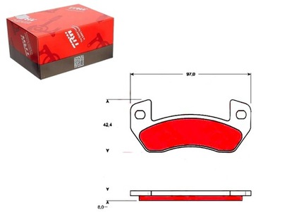 ZAPATAS HAM. AIXAM T. 400 00-/500 97-04/A GDB1680  