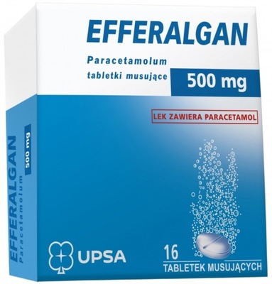 Efferalgan 500 mg paracetamol 16 tabletek musujących