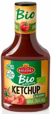 Ketchup oryginalny bezglutenowy BIO 340g - Roleski