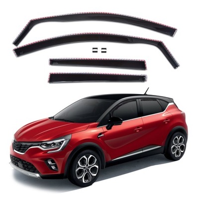 SIDE-WINDOW DEFLECTORS RENAULT CAPTUR II FROM 2019 4 PC. FRONT+REAR  