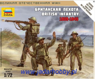 Zvezda 6166 1/72 British Infantry 1939-1945