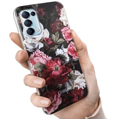 Etui do Oppo Reno 5 4G / 5G case wzory guma +Szkło