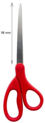 Nożyczki biurowe uniwersalne 205cm czerwone