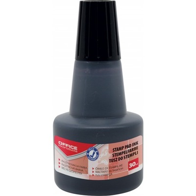 Tusz do pieczątek Office Products 30 ml czarny