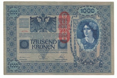 AUSTRIA 1000 KRONEN 1919 P59 (8357)