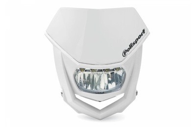 POLISPORT LAMPA PRZEDNIA MODEL HALO LED ŻARÓWKA LEDOWA KOLOR BIAŁY