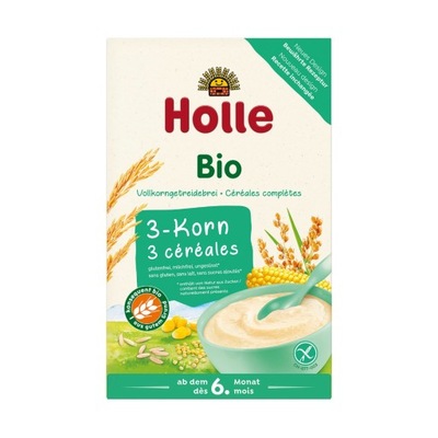 Holle Kaszka 3 zboża bezmleczna bez glutenu