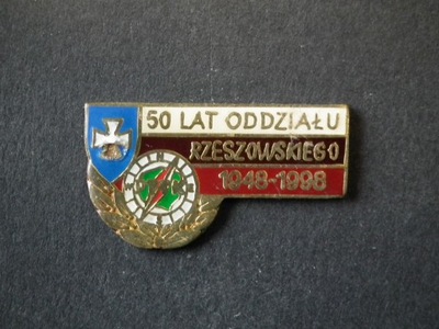 Odznaka PTTK 50 lat Oddziału Rzeszowskiego