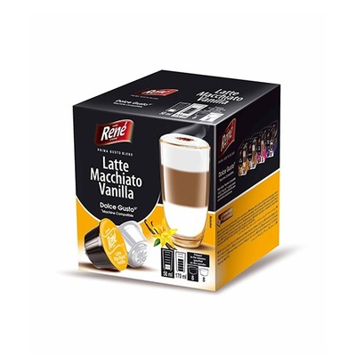 RENE Latte Macchiato Vanilla kawa 16 kapsułek do